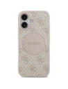 Etui Guess 4G Circle Classic Logo MagSafe do Apple iPhone 17 różowy