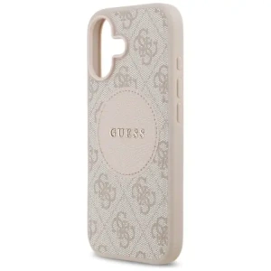 Etui Guess 4G Circle Classic Logo MagSafe do Apple iPhone 17 różowy