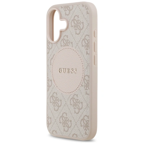 Etui Guess 4G Circle Classic Logo MagSafe do Apple iPhone 17 różowy