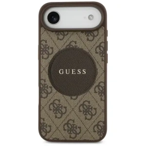 Etui Guess 4G Circle Classic Logo MagSafe do Apple iPhone Air brązowy