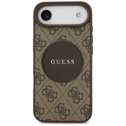 Etui Guess 4G Circle Classic Logo MagSafe do Apple iPhone Air brązowy