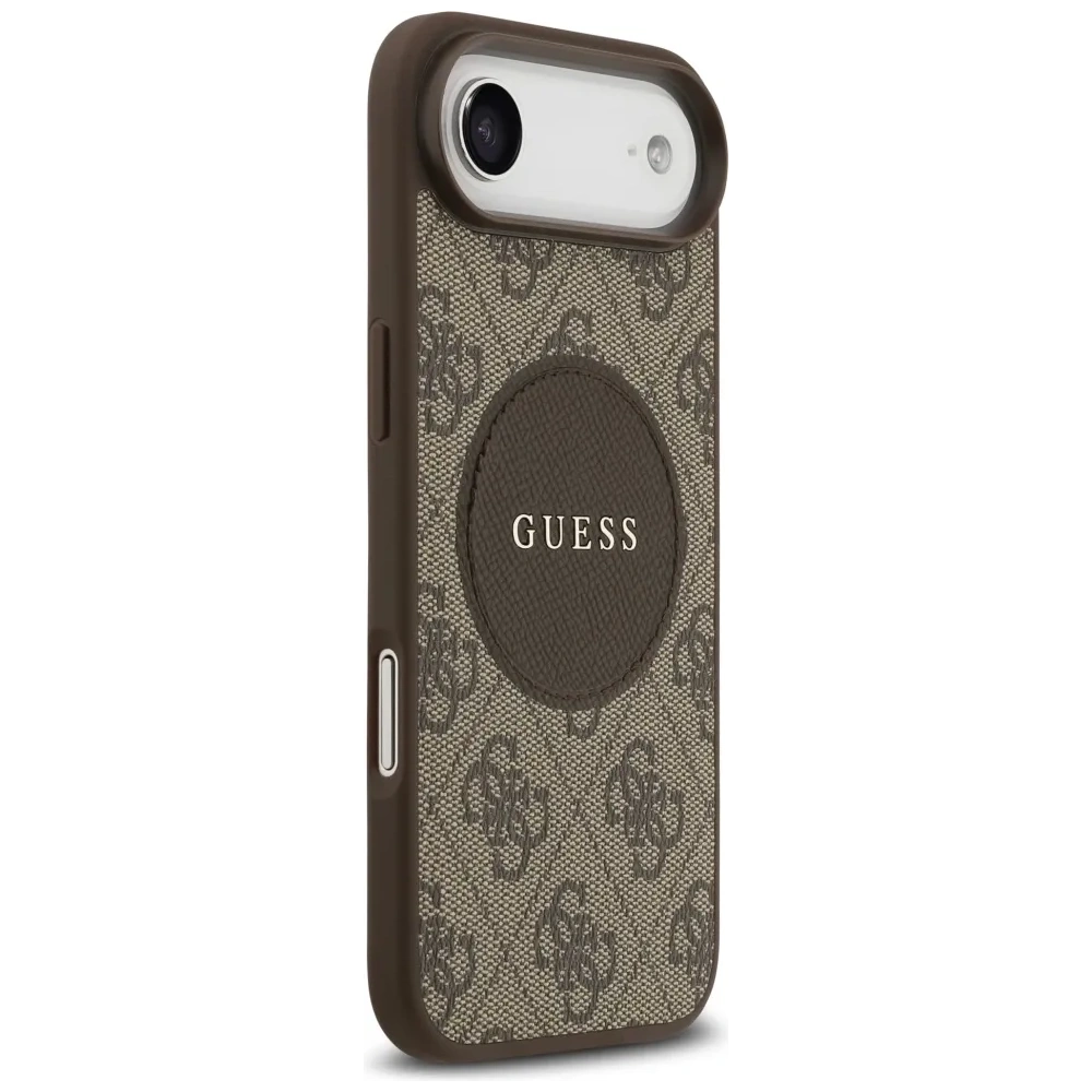Etui Guess 4G Circle Classic Logo MagSafe do Apple iPhone Air brązowy