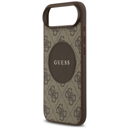 Etui Guess 4G Circle Classic Logo MagSafe do Apple iPhone Air brązowy