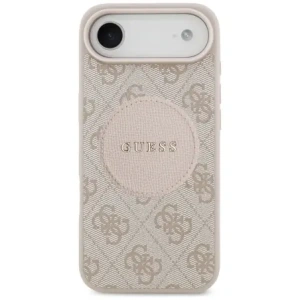 Etui Guess 4G Circle Classic Logo MagSafe do Apple iPhone Air różowy