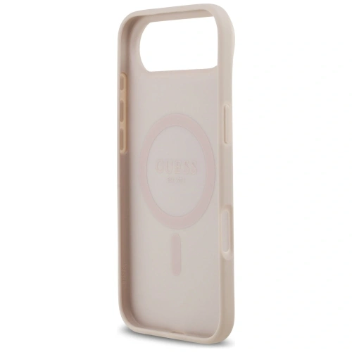 Etui Guess 4G Circle Classic Logo MagSafe do Apple iPhone Air różowy