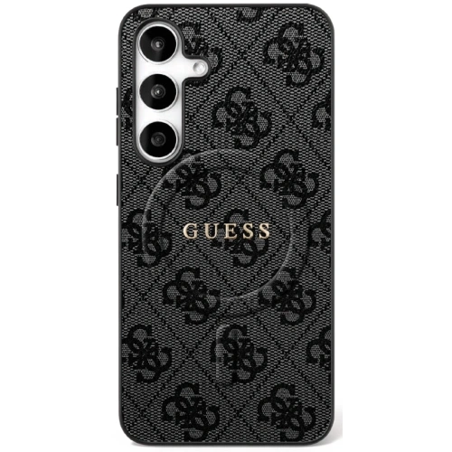 Etui Guess 4G Ring Classic Logo MagSafe do Samsung Galaxy S25 FE czarny