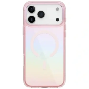 Etui UNIQ Iridescia do Apple iPhone 17 Pro Magclick Charging pink prism