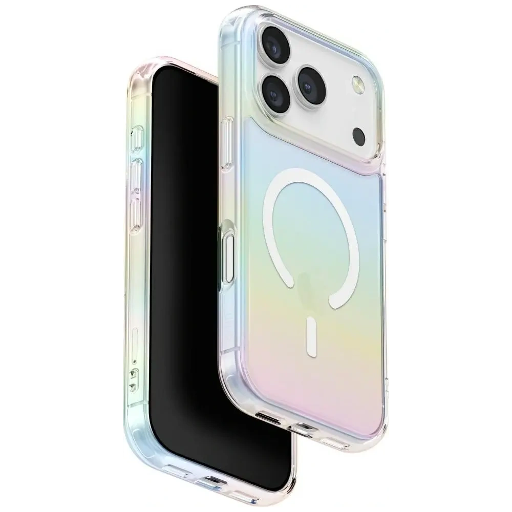 Etui UNIQ Iridescia do Apple iPhone 17 Pro Max Magclick Charging holo quartz