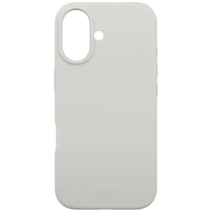Etui UNIQ Lino do Apple iPhone 17 Magclick Charging jasno szary