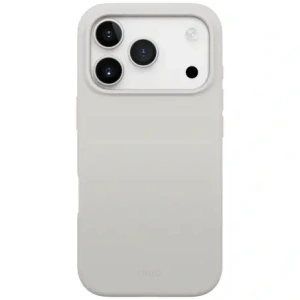 Etui UNIQ Lino do Apple iPhone 17 Pro Magclick Charging jasno szary