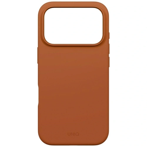 Etui UNIQ Lino do Apple iPhone 17 Pro Magclick Charging pomarańczowy