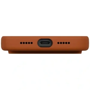 Etui UNIQ Lino do Apple iPhone 17 Pro Magclick Charging pomarańczowy