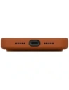 Etui UNIQ Lino do Apple iPhone 17 Pro Magclick Charging pomarańczowy