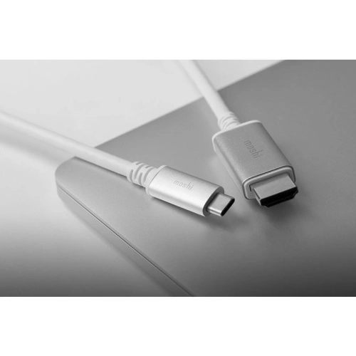 Kup Moshi Kabel USB-C zu HDMI, 4K / 60 Hz (Weiß) - MOSH013WHT - {ean13} - Sklep Home Screen
