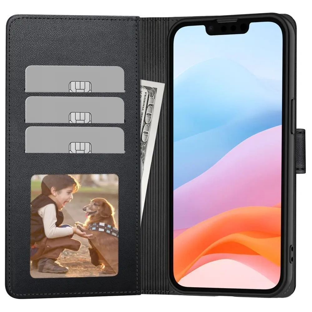 Etui z klapką Tech-Protect Wallet do Xiaomi Redmi 15 4G / 5G Black