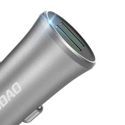 Ładowarka samochodowa DUDAO R6S 3.4A 2xUSB-A srebrny