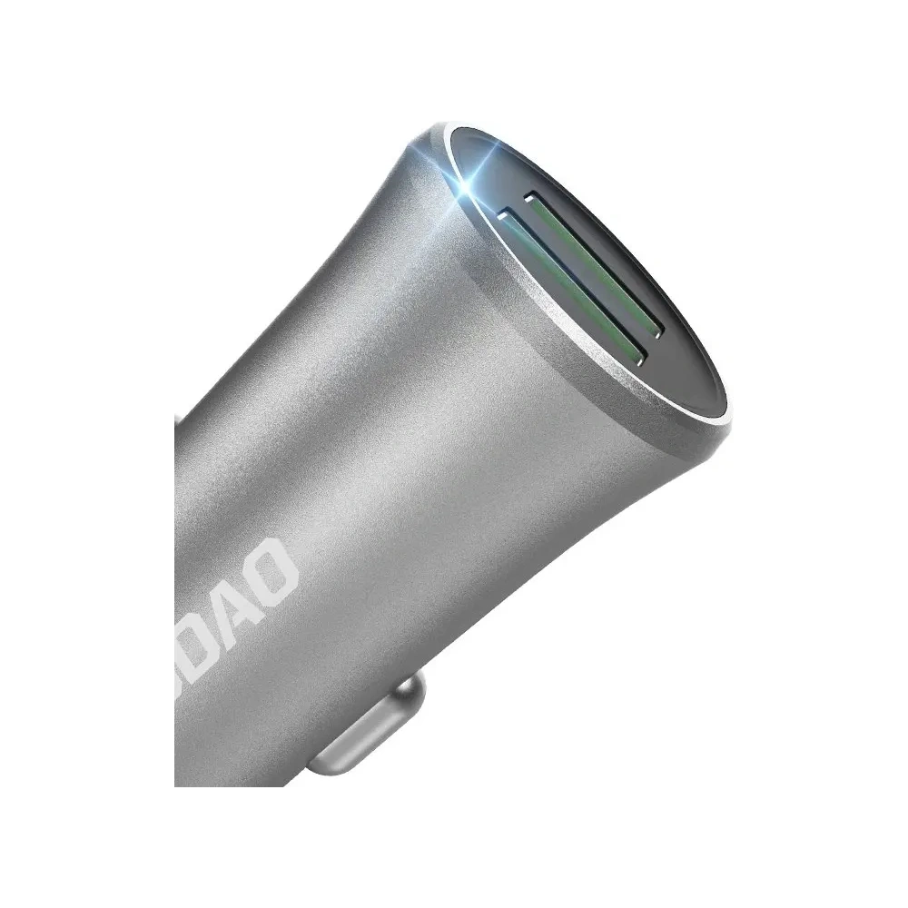Ładowarka samochodowa DUDAO R6S 3.4A 2xUSB-A srebrny