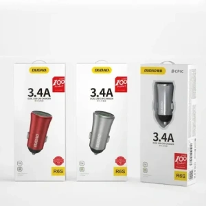 Ładowarka samochodowa DUDAO R6S 3.4A 2xUSB-A srebrny