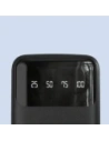Powerbank DUDAO K6 Pro 10000mAh z kablem USB-A, USB-C, Lightning biały