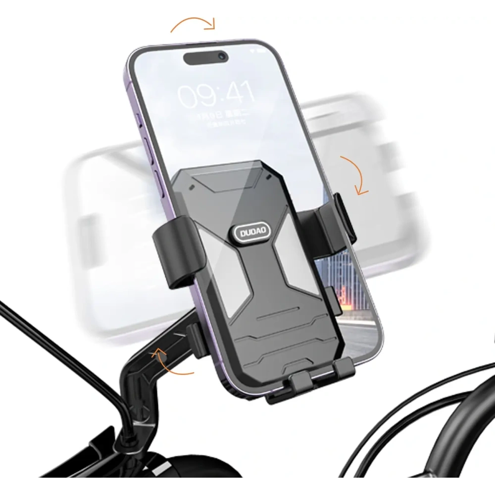 Uchwyt rowerowy / motocyklowy do telefonu DUDAO F7C+ czarny