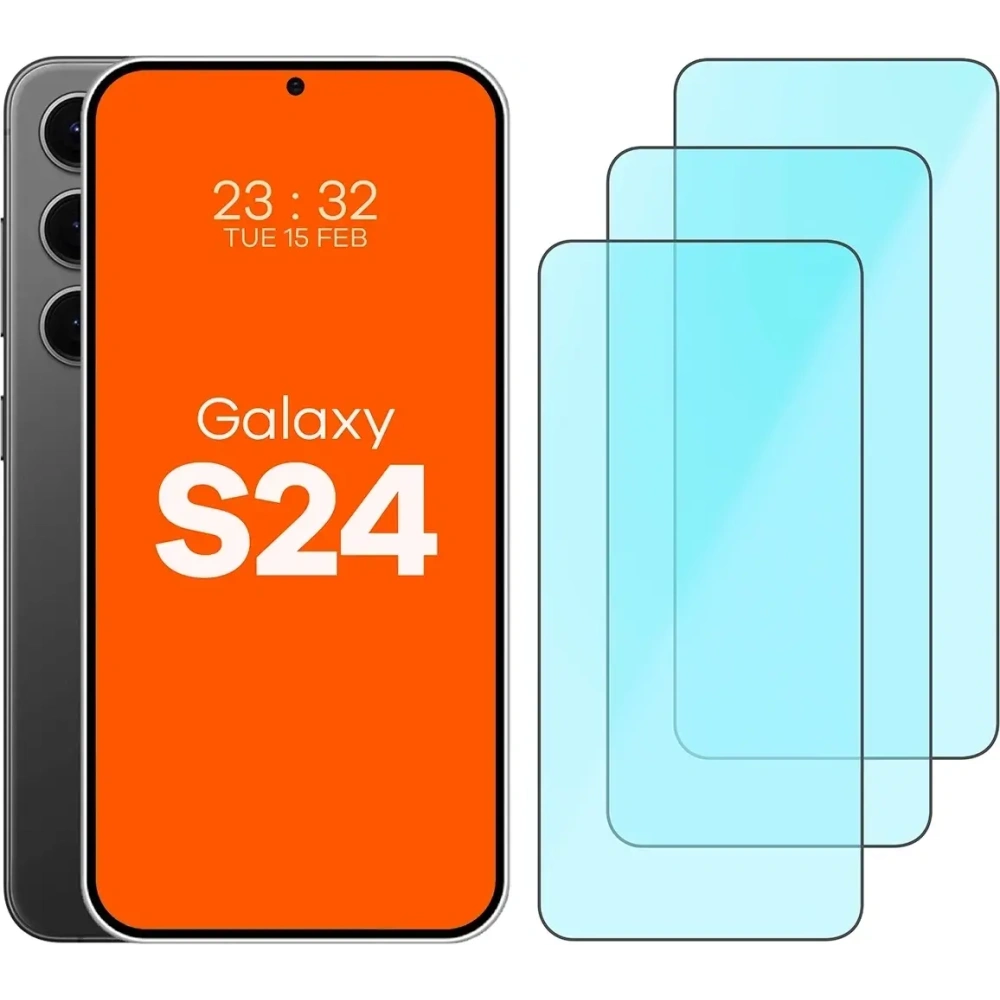 Szkło ochronne 2.5D Bizon Smart Glass do Samsung Galaxy S24 [3 PACK]