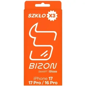 Szkło ochronne 2.5D Bizon Smart Glass do Apple iPhone 17 / 17 Pro / 16 Pro [3 PACK]