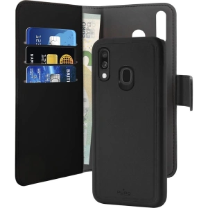 Kup Etui PURO Wallet Detachable 2w1 Samsung Galaxy A40 (negru) - PUR070BLK - {ean13} - Sklep Home Screen