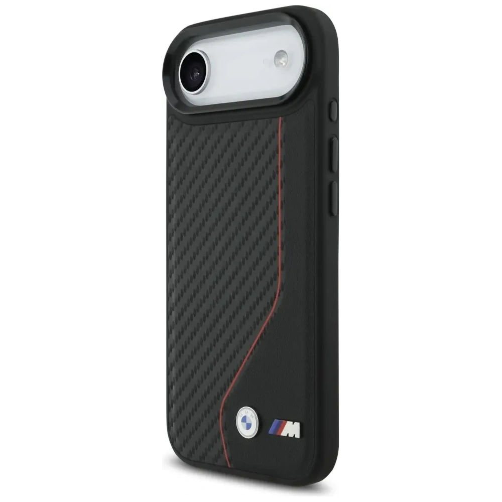 Etui BMW M Carbon Line & Logo MagSafe do Apple iPhone Air czerwony