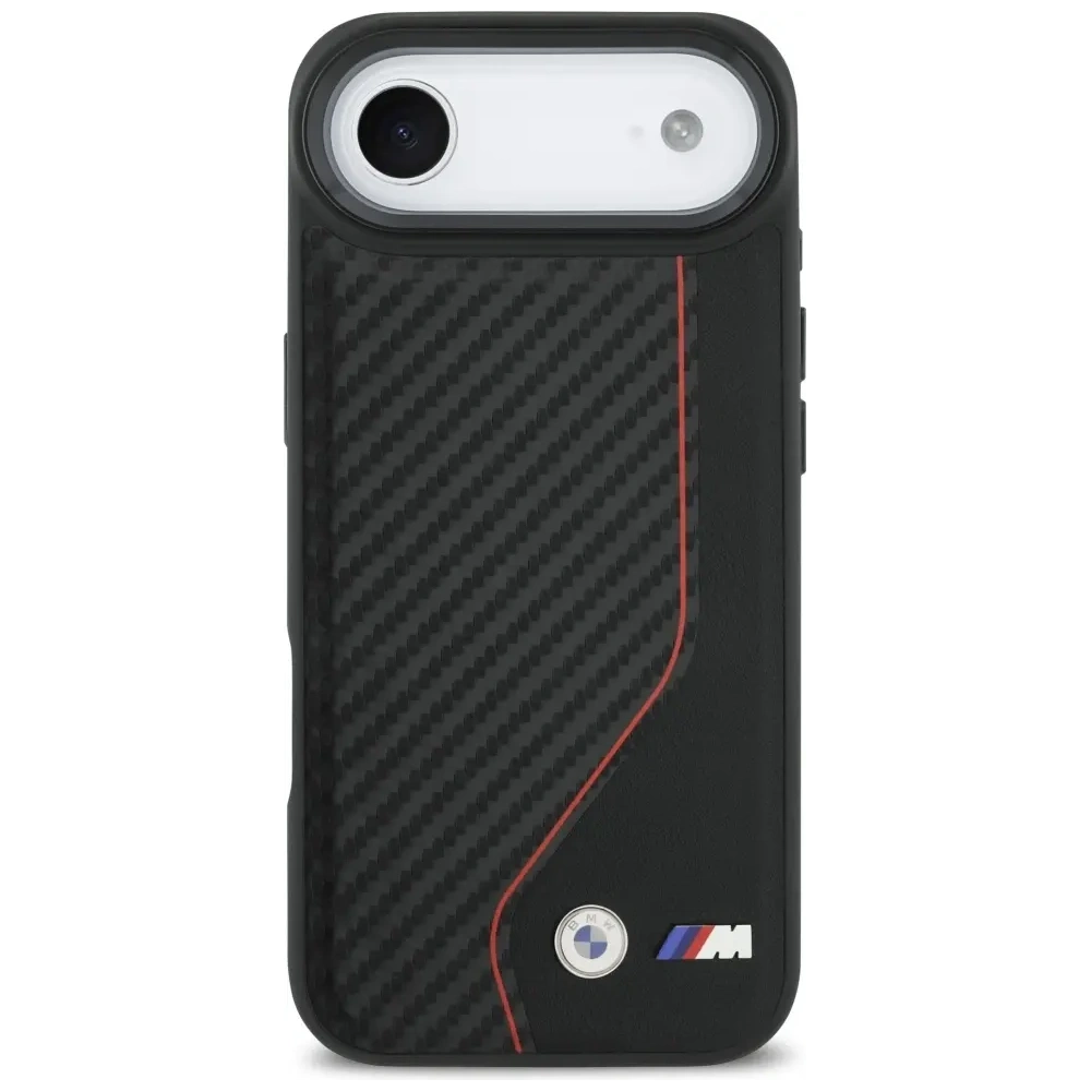 Etui BMW M Carbon Line & Logo MagSafe do Apple iPhone Air czerwony