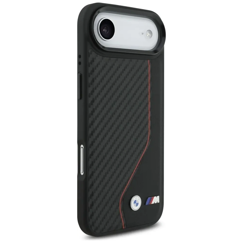 Etui BMW M Carbon Line & Logo MagSafe do Apple iPhone Air czerwony