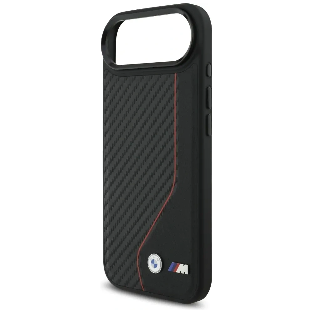 Etui BMW M Carbon Line & Logo MagSafe do Apple iPhone Air czerwony