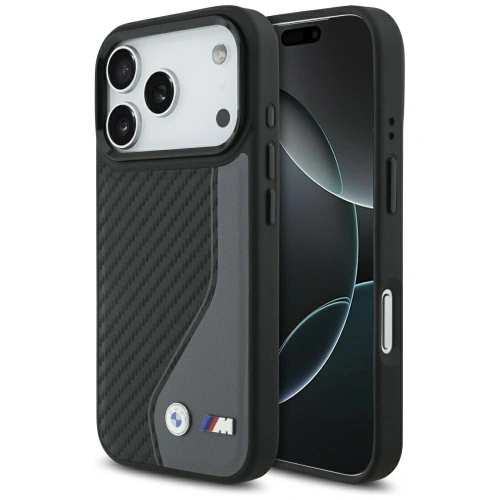 Etui BMW M Carbon Logo MagSafe do Apple iPhone 17 Pro antracyt