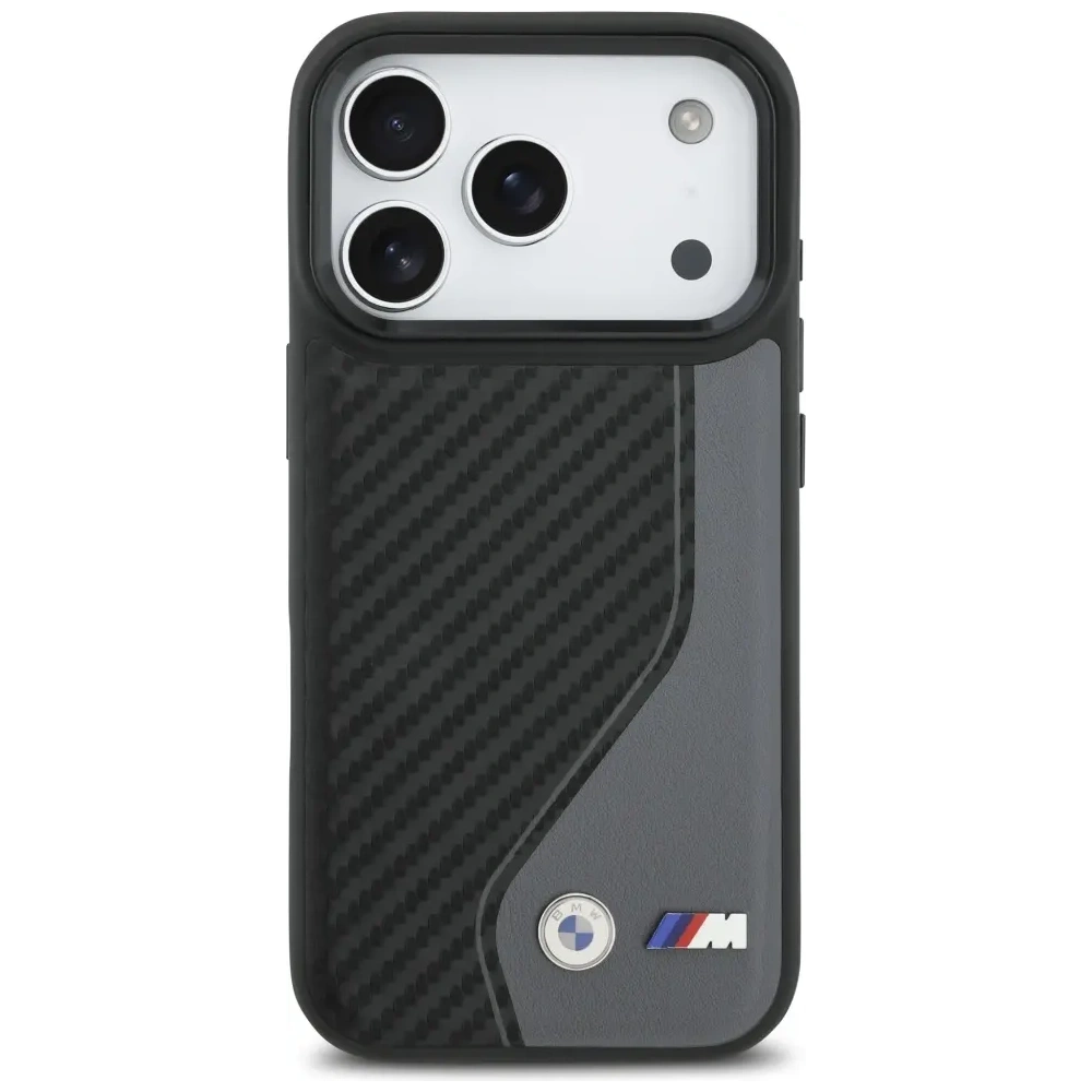 Etui BMW M Carbon Logo MagSafe do Apple iPhone 17 Pro antracyt