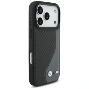 Etui BMW M Carbon Logo MagSafe do Apple iPhone 17 Pro antracyt