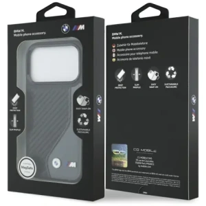 Etui BMW M Carbon Logo MagSafe do Apple iPhone 17 Pro antracyt