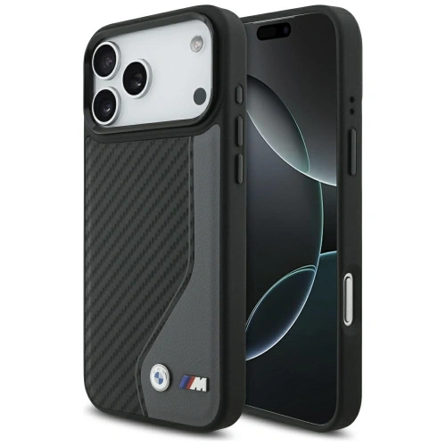 Etui BMW M Carbon Logo MagSafe do Apple iPhone 17 Pro Max antracyt