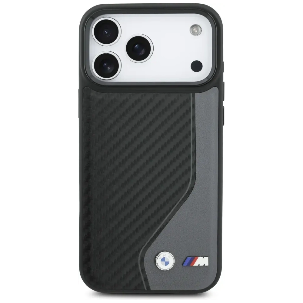Etui BMW M Carbon Logo MagSafe do Apple iPhone 17 Pro Max antracyt
