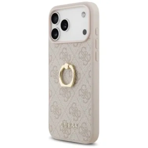 Etui Guess 4G Ring Stand do Apple iPhone 17 Pro Max różowy