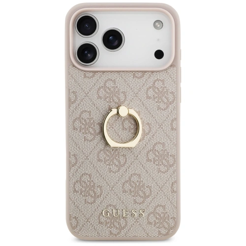 Etui Guess 4G Ring Stand do Apple iPhone 17 Pro Max różowy