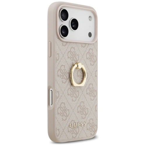 Etui Guess 4G Ring Stand do Apple iPhone 17 Pro Max różowy