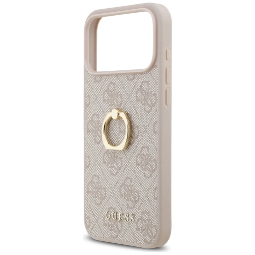 Etui Guess 4G Ring Stand do Apple iPhone 17 Pro Max różowy