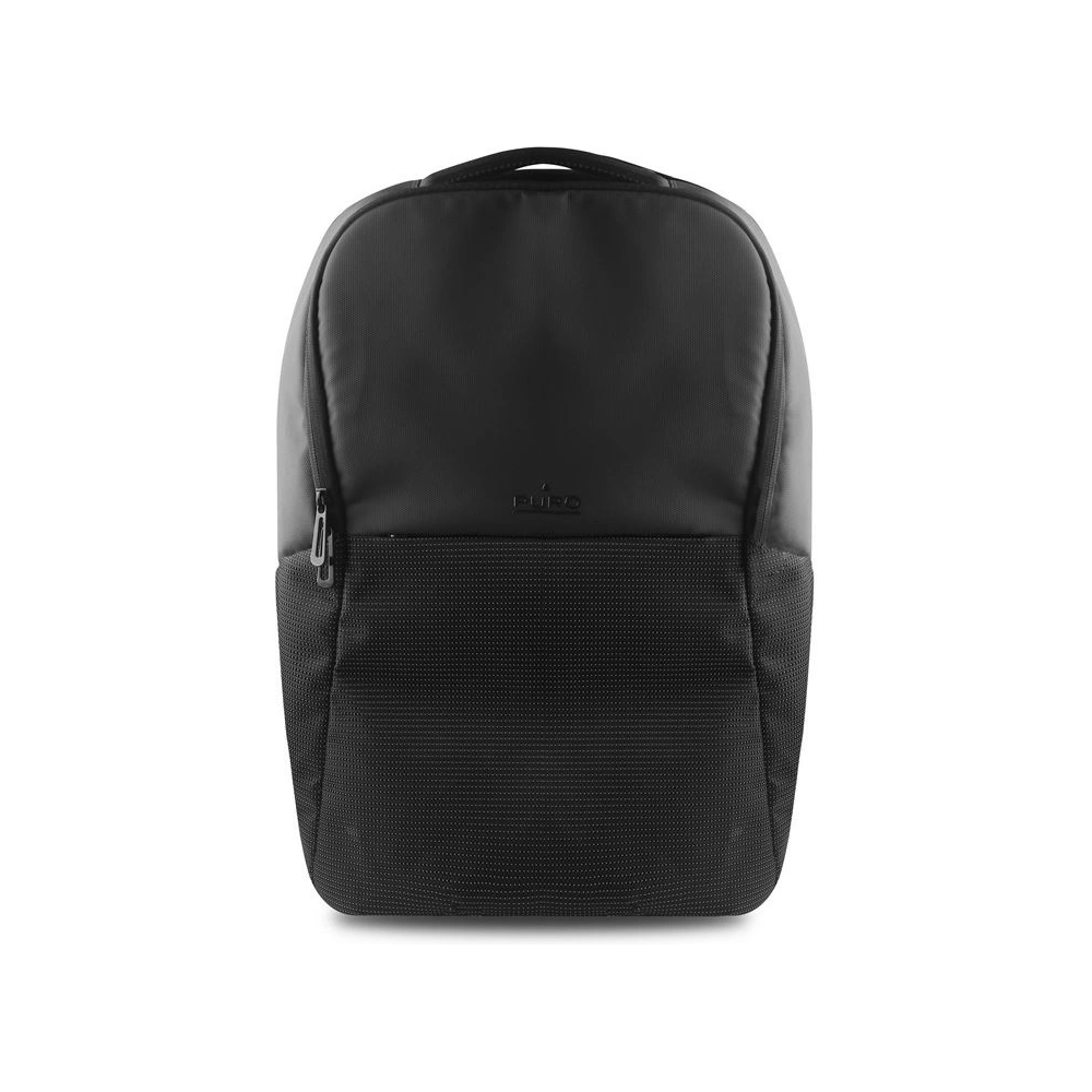 Odblaskowy plecak PURO Bynight z zewnętrzym portem USB MacBook Pro 15 / Notebook 15.6 (czarny)