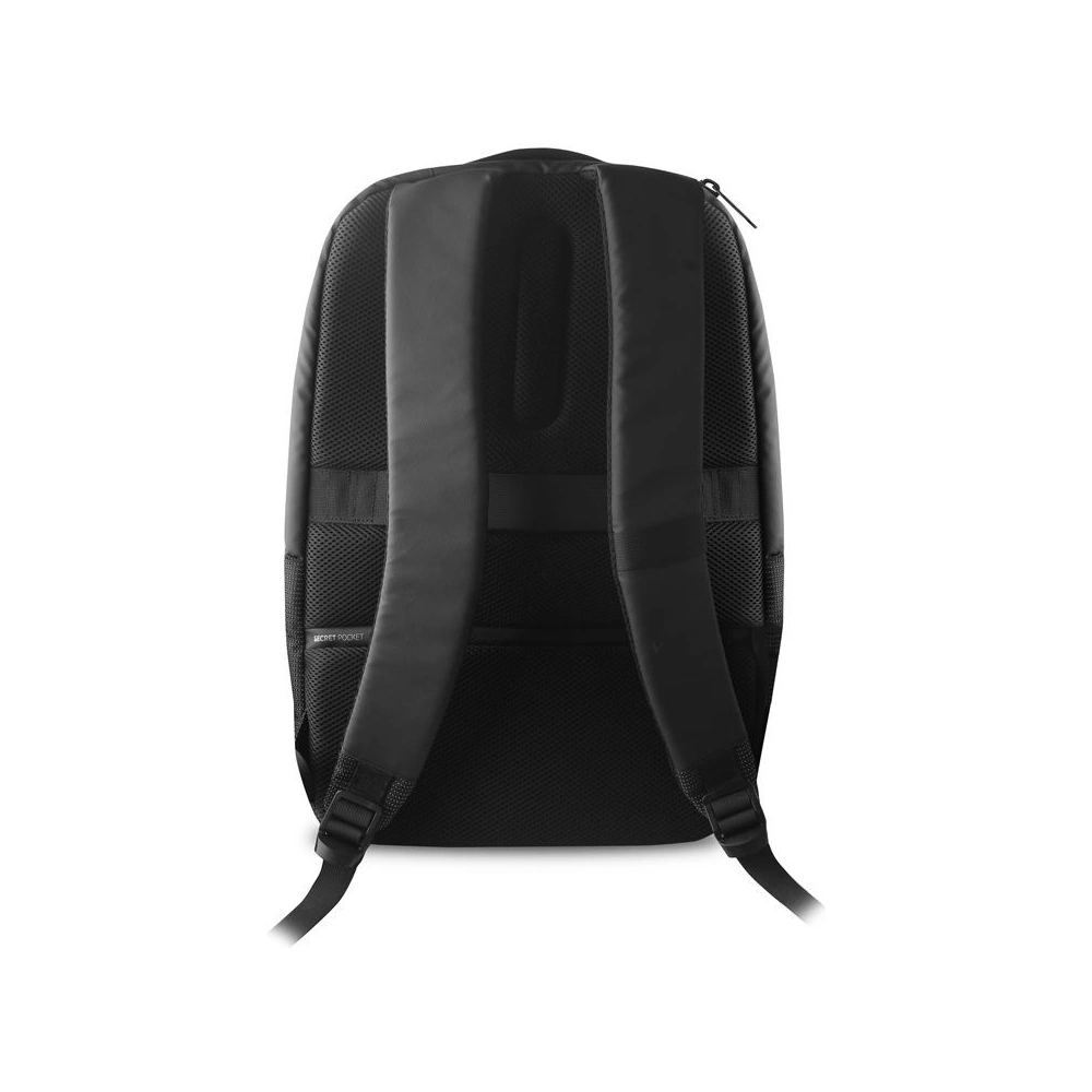 Odblaskowy plecak PURO Bynight z zewnętrzym portem USB MacBook Pro 15 / Notebook 15.6 (czarny)