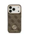 Etui Guess 4G Strass Logo MagSafe do Apple iPhone 17 Pro brązowy