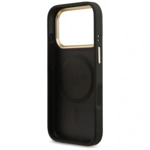 Etui Guess 4G Strass Logo MagSafe do Apple iPhone 17 Pro czarny