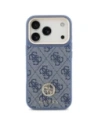 Etui Guess 4G Strass Logo MagSafe do Apple iPhone 17 Pro niebieski