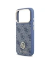 Etui Guess 4G Strass Logo MagSafe do Apple iPhone 17 Pro niebieski