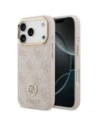 Etui Guess 4G Strass Logo MagSafe do Apple iPhone 17 Pro różowy