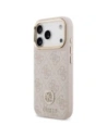 Etui Guess 4G Strass Logo MagSafe do Apple iPhone 17 Pro różowy