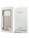 Etui Guess 4G Strass Logo MagSafe do Apple iPhone 17 Pro różowy